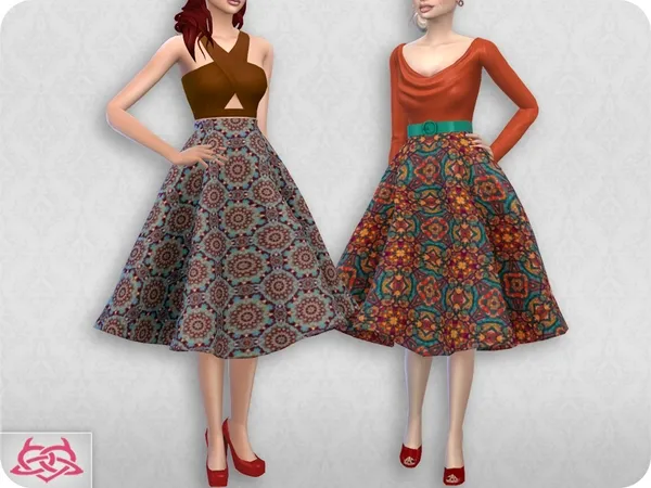 Alpha Vintage Basic Skirt 2 R3 - The Sims 4 Custom Content