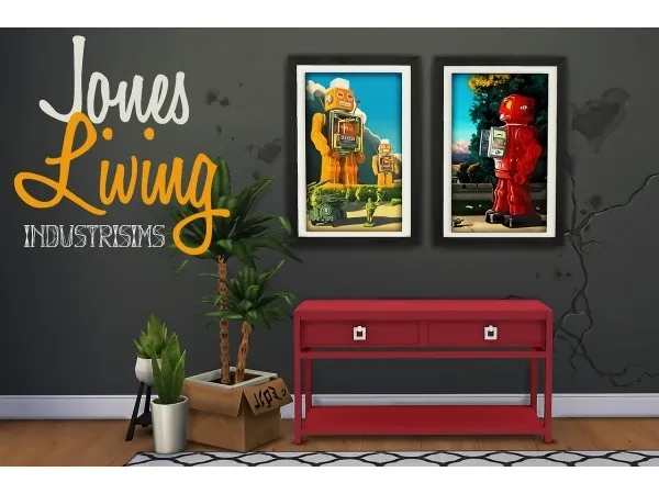 Alpha Jones Living - The Sims 4 Custom Content