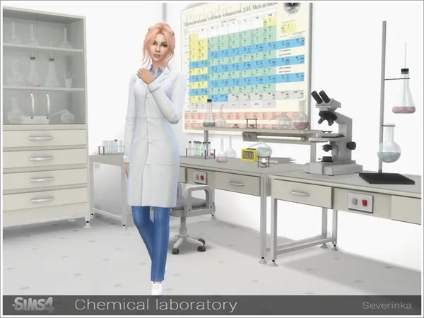 Alpha Chemical laboratory - The Sims 4 Custom Content