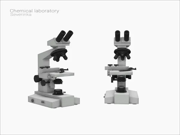 [Chemical laboratory] binocular microscope - The Sims 4 Custom Content