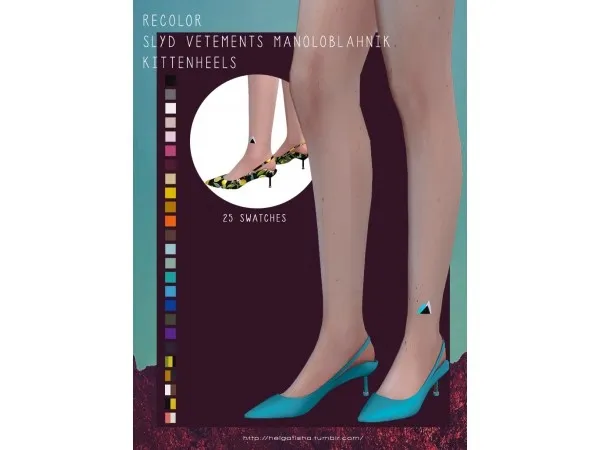Maxis Match ManoloBlahnik_KittenHeels by helgatisha - The Sims 4 Custom Content