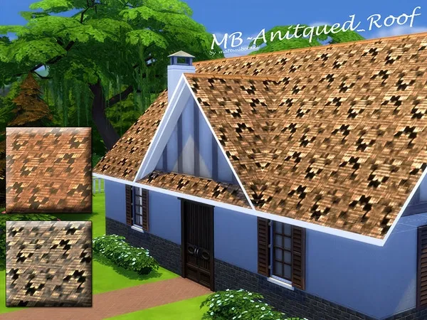 Alpha MB Antiqued Roof - The Sims 4 Custom Content