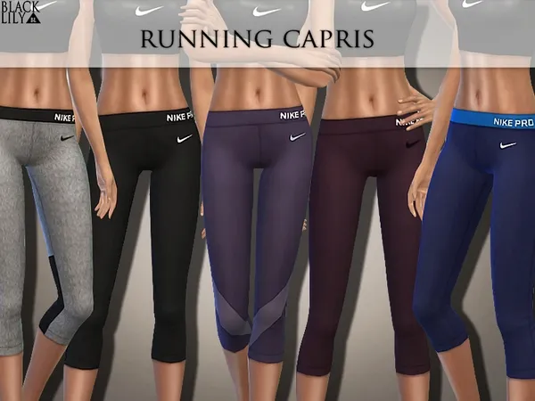 Alpha Running Capris - The Sims 4 Custom Content