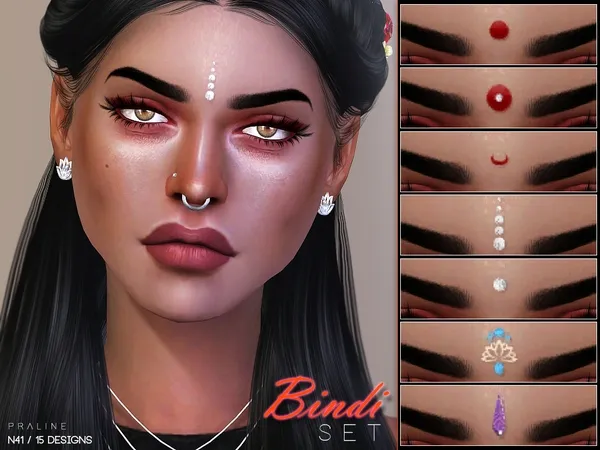 Alpha Bindi Set N41 - The Sims 4 Custom Content