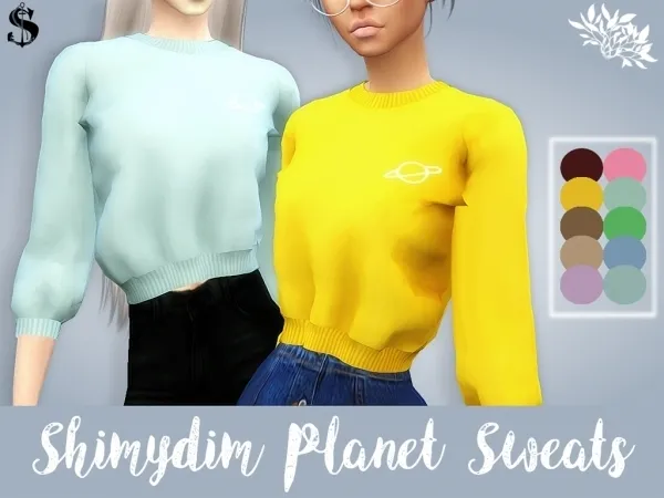 Shimydim Planet Sweats - The Sims 4 Custom Content