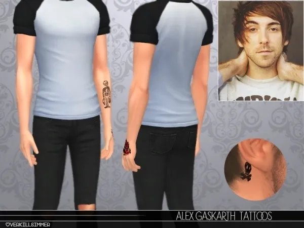Mix Alex Gaskarth Tattoos - The Sims 4 Custom Content