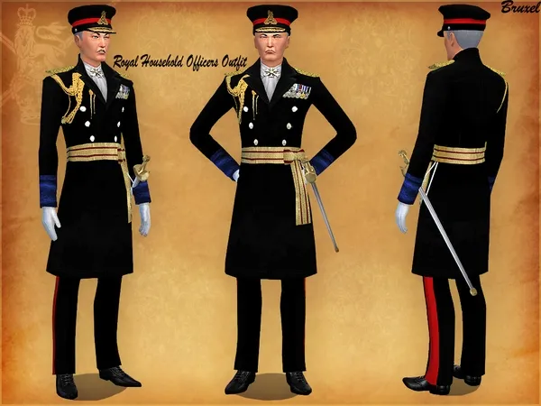 Alpha Bruxel Royal Household Uniform - The Sims 4 Custom Content