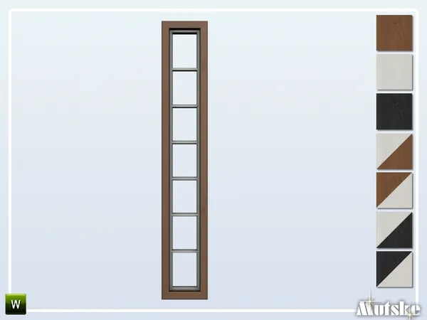 Bari Window Small Side 1x1 by thesimsresource - The Sims 4 Custom Content