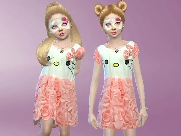 Alpha Mask Hello Kitty - The Sims 4 Custom Content
