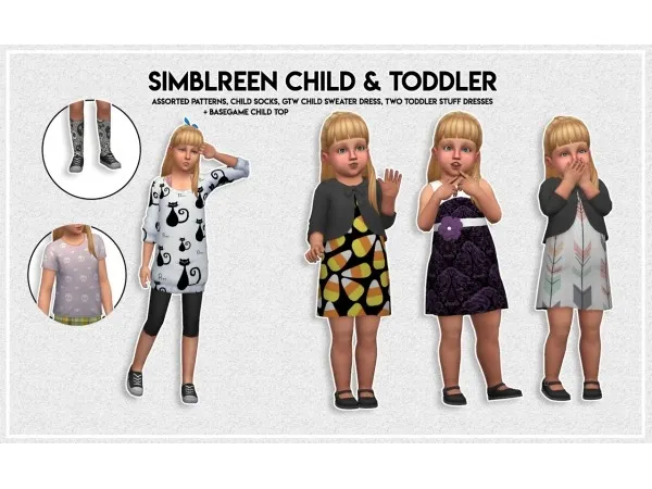 Maxis Match Simblreen Child and Toddler - The Sims 4 Custom Content