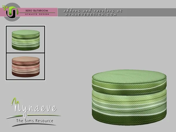 Xero Ottoman - The Sims 4 Custom Content
