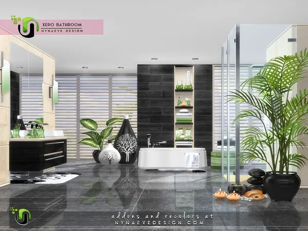 Alpha Xero Bathroom by thesimsresource - The Sims 4 Custom Content