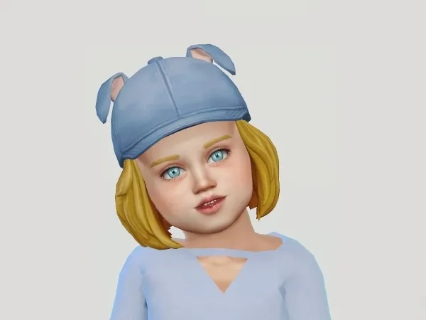 Alpha Dog Ears Cap Toddlers - The Sims 4 Custom Content