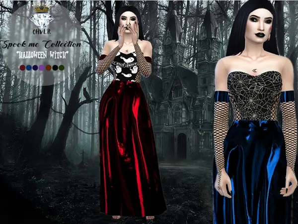 Alpha Halloween Witch Costume - The Sims 4 Custom Content