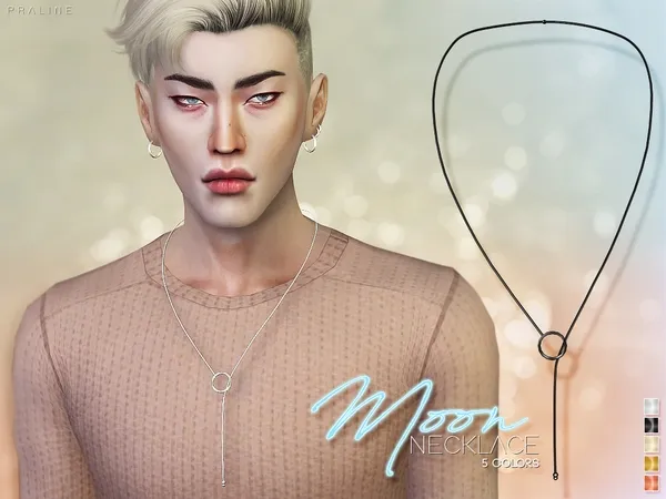 Alpha Moon Necklace - The Sims 4 Custom Content