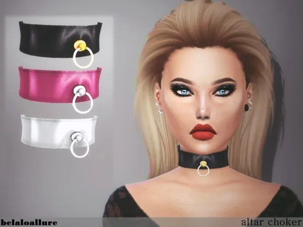Alpha belaloallure altar choker - The Sims 4 Custom Content