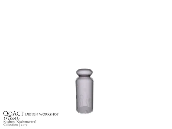 Diesel Glass Jar Lengthy - The Sims 4 Custom Content