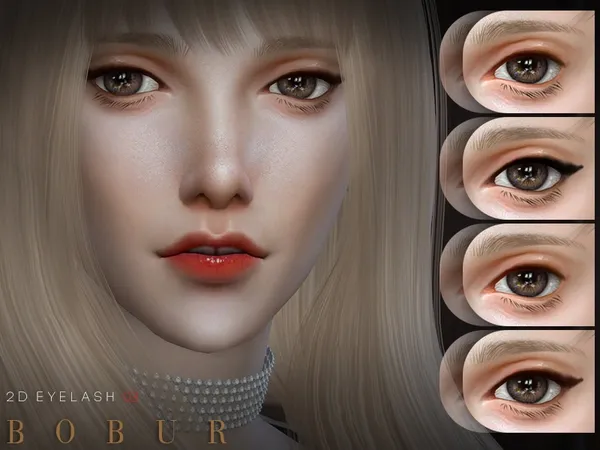 Alpha Bobur 2D Eyelash 03 - The Sims 4 Custom Content