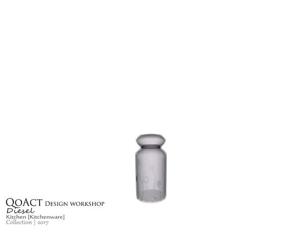 Diesel Glass Jar Long - The Sims 4 Custom Content