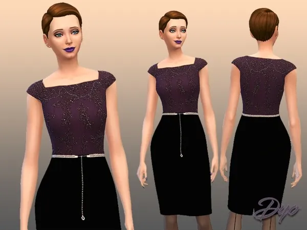 Alpha Purple fashion 1 - The Sims 4 Custom Content