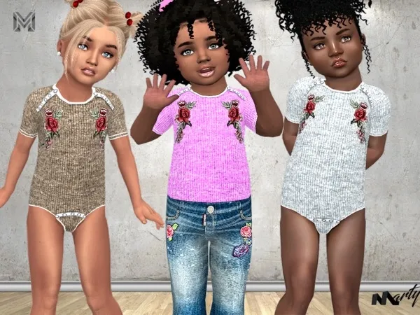 Alpha MP Toddler Fashion Bodysuit N3 - The Sims 4 Custom Content