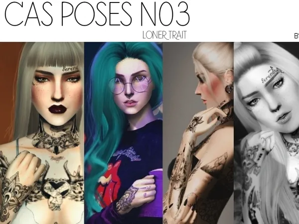 Alpha CAS Poses n03 - The Sims 4 Custom Content