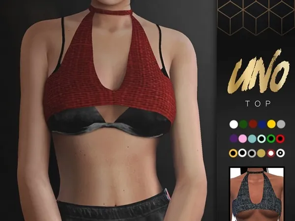 Alpha UNO TOP - The Sims 4 Custom Content