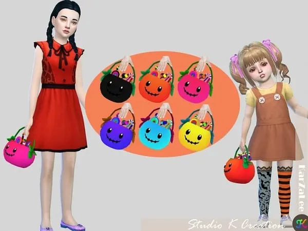 Alpha pumpkin basket acc - The Sims 4 Custom Content