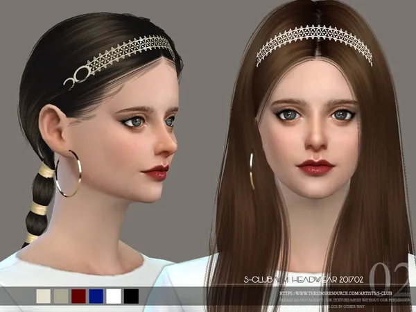 Alpha S Club WM Headwear F 201702 - The Sims 4 Custom Content