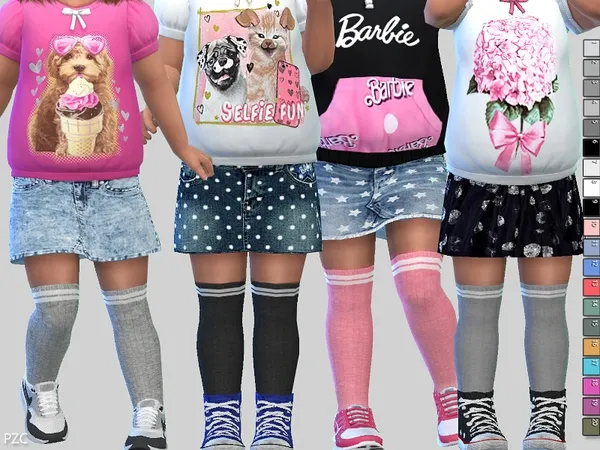 Alpha Toddler Winter Sporty Socks - The Sims 4 Custom Content