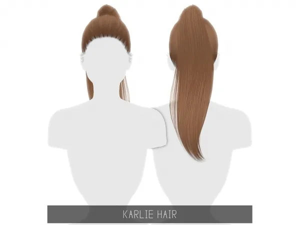 Alpha KARLIE HAIR - The Sims 4 Custom Content