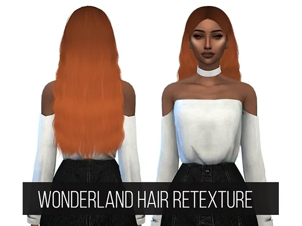WONDERLAND HAIR RETEXTURE - The Sims 4 Custom Content