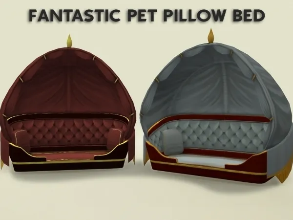 Maxis Match FANTASTIC PET PILLOW BED - The Sims 4 Custom Content