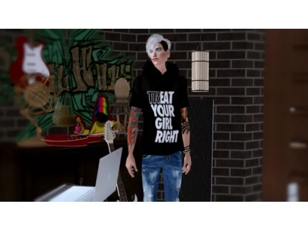 TrEAT Your Girl Right Male T shirts by angelbeam19 - The Sims 2 Custom Content