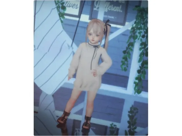 Alpha 25111 Dress - The Sims 4 Custom Content