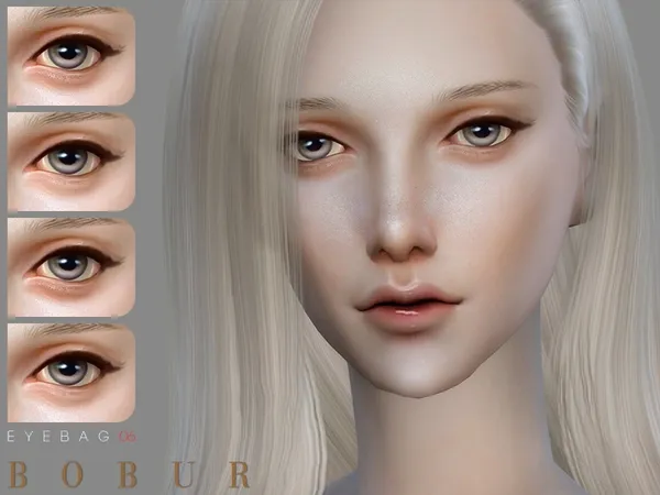 Alpha Bobur Eyebags 06 - The Sims 4 Custom Content