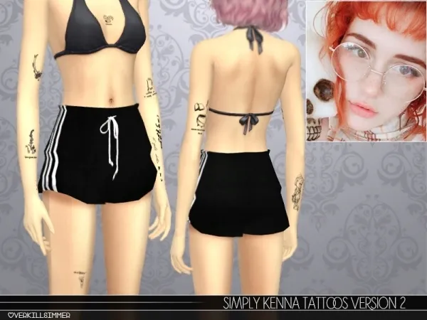 Mix Simply_Kenna Tattoos V2 - The Sims 4 Custom Content