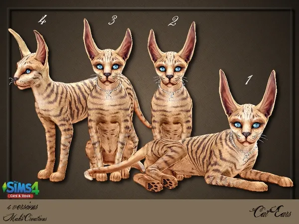 Alpha Cat Ears - The Sims 4 Custom Content