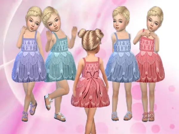 Alpha Tutu toddler top - The Sims 4 Custom Content