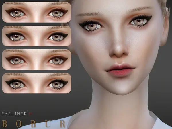 Alpha Bobur Eyeliner 11 - The Sims 4 Custom Content