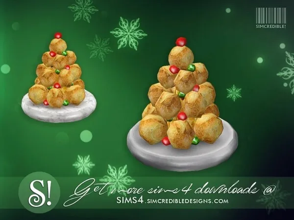 Holiday Yummies Creampuff decor only by thesimsresource - The Sims 4 Custom Content