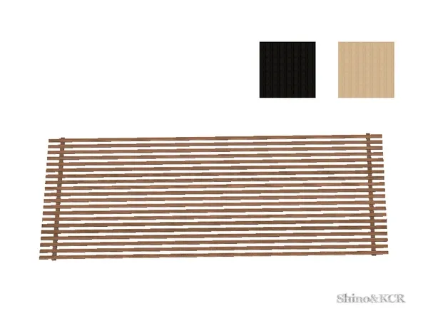 Japan Bathroom Wooden Rug - The Sims 4 Custom Content