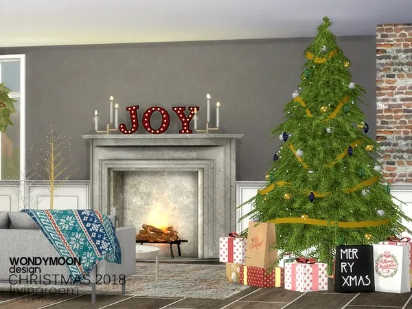 Alpha Christmas 2018 Decorations - The Sims 4 Custom Content