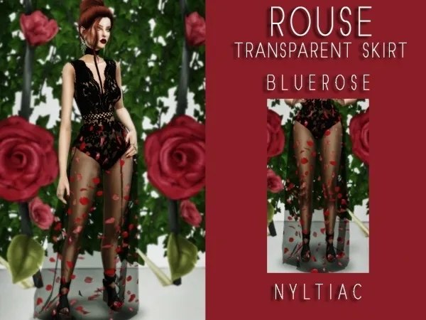 Rouse Transparent Skirt - The Sims 4 Custom Content