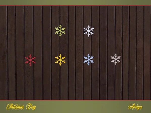 Christmas Day Snowflake Wall Light - The Sims 4 Custom Content