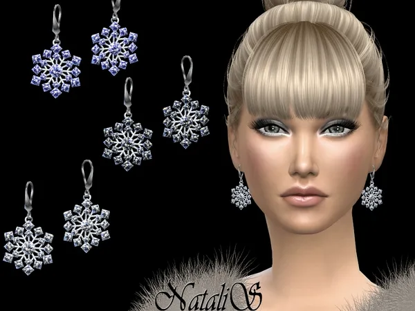 Alpha NataliS Sparkling snowflake - The Sims 4 Custom Content
