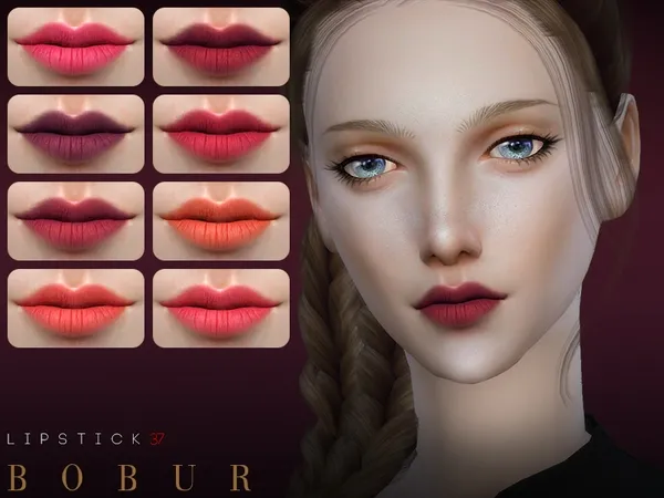 Alpha Bobur Lipstick 37 - The Sims 4 Custom Content
