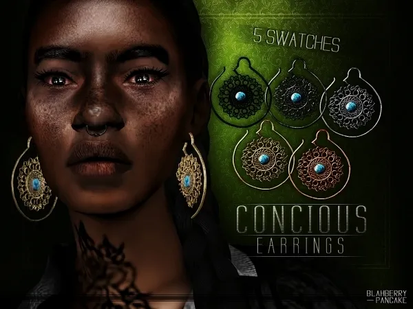 Concious Earrings - The Sims 4 Custom Content