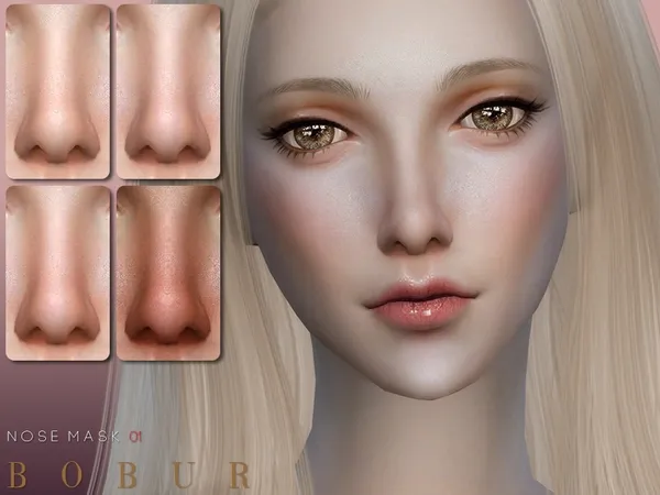 Alpha Bobur Nose 01 - The Sims 4 Custom Content