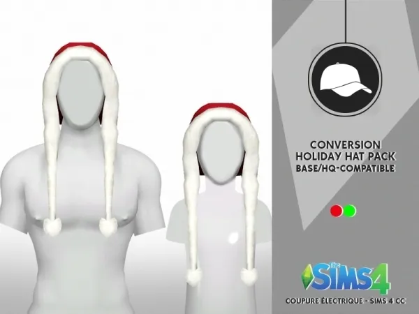 Alpha HOLIDAY HAT PACK CHILD - The Sims 4 Custom Content